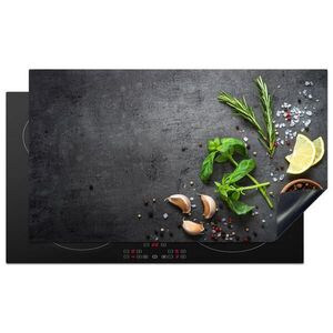 MuchoWow KRYT NA SPORÁK Lipa - bylinky - korenie - zelená - sivá - betón 91.2x52 cm vyobraziť