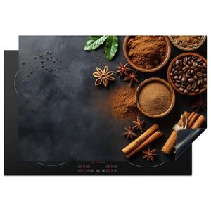 MuchoWow KRYT NA SPORÁK Škorica - Betón - Káva - Škoricové tyčinky - Korenie 76x51.5 cm vyobraziť