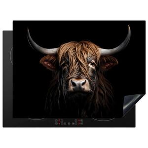 MuchoWow KRYT NA SPORÁK Škótsky horal - Portrét - Čierny - Zviera 70x52 cm vyobraziť
