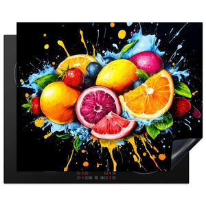 MuchoWow KRYT NA SPORÁK Ovocie - Graffiti - Farebné - Oranžová - Jahoda - Abstraktné 65x52 cm vyobraziť