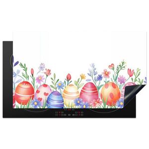 MuchoWow KRYT NA SPORÁK Kvetinová záhrada - Farebné - Vajíčka 91.6x52.7 cm vyobraziť