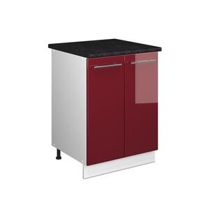 Vicco SPODNÁ SKRINKA POD DREZ Fame-Line, Bordeaux vysoký lesk/biely, 60 cm vyobraziť