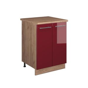 Vicco SPODNÁ SKRINKA POD DREZ Fame-Line, Bordeaux vysoký lesk/Dub Goldkraft, 60 cm vyobraziť