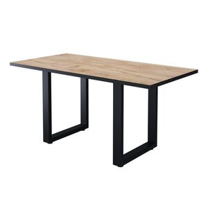 Vicco JEDÁLENSKÝ STÔL Livorno Čierny/zlatý dub 160 x 80 cm vyobraziť