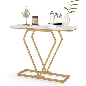 COSTWAY KONZOLOVÝ stolík 80 cm biely vyobraziť