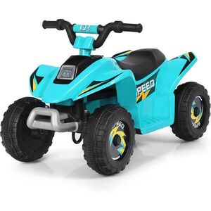 COSTWAY DETSKÁ MOTOCYKEL 6V Elektrická detská štvorkolka Modrá vyobraziť