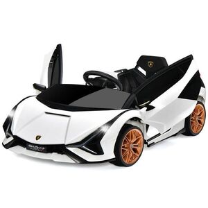COSTWAY DETSKÉ AUTO Lamborghini 12V biele vyobraziť