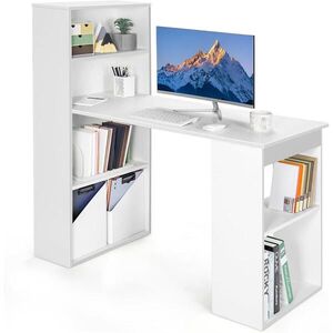 COSTWAY PÍSACÍ STÔL 120 cm, biely vyobraziť