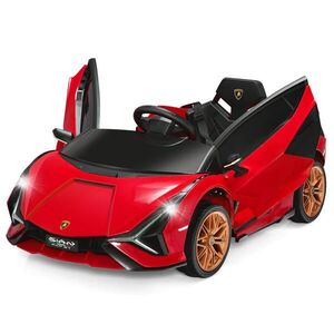COSTWAY DETSKÉ AUTO Lamborghini 12V červené vyobraziť