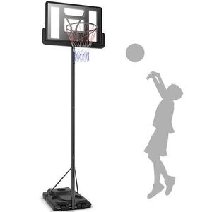 COSTWAY VÝŠKOVO NASTAVITEĽNÝ BASKETBALOVÝ KOŠ Čierny vyobraziť