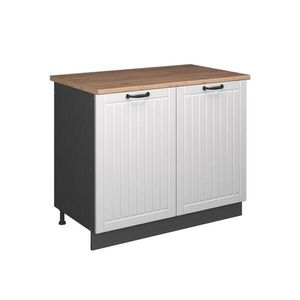 Vicco SPODNÁ SKRINKA POD DREZ Fame-Line, Biely vidiecky dom/antracitová, 100 cm, AP Oak vyobraziť