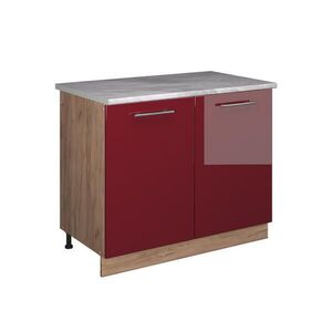 Vicco SPODNÁ SKRINKA POD DREZ Fame-Line, Bordeaux vysoký lesk/Dub Goldkraft, 100 cm, AP Marble vyobraziť