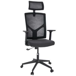 MID.YOU OTOČNÁ STOLIČKA, sieťovina, plochá tkanina, čierna vyobraziť