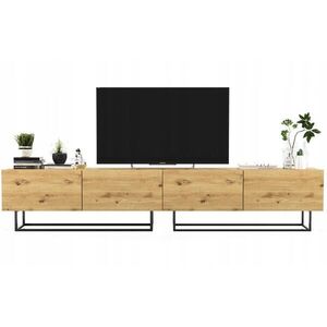 Meble Lindner SADA 2 TV stolíkov Enjoy Dub Artisan 240 cm s kovovým rámom vyobraziť