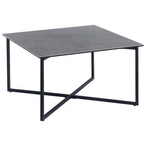 Hom`in KONFERENČNÝ STOLÍK, sivá, čierna, kov, sklo, keramika, 75/75/45 cm vyobraziť