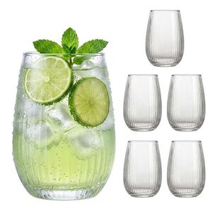Relaxdays POHÁR Transparentný 6ks-Set Sklo 400 ml vyobraziť
