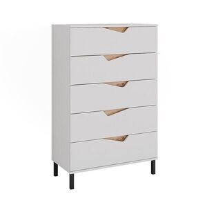 Vicco KOMODA Marelle Biely/remeselník 76 x 120 cm s 5 zásuvkami vyobraziť
