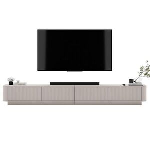 Meble Lindner TV skrinka Aurora, set 2 kusov so soklom, matný kašmír, 280 cm vyobraziť
