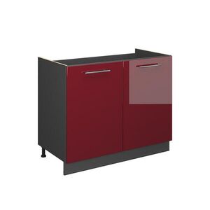 Vicco SPODNÁ SKRINKA POD DREZ Fame-Line, Bordeaux vysoký lesk/antracitová, 100 cm bez pracovnej dosky vyobraziť