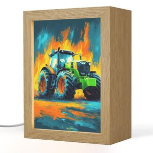 OnlyWow NOČNÁ LAMPA Abstrakt - Traktor - zelený 15x20 cm vyobraziť
