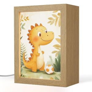 OnlyWow NOČNÁ LAMPA Dino - Futbal - Orange 15x20 cm vyobraziť