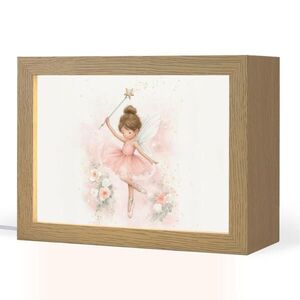 OnlyWow NOČNÁ LAMPA Baletka - Víla - Kvety - Ružová 20x15 cm vyobraziť