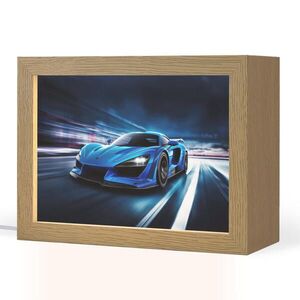 OnlyWow NOČNÁ LAMPA Auto - modré - chlapci - dieťa 20x15 cm vyobraziť