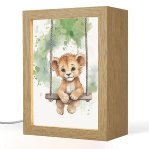 OnlyWow NOČNÁ LAMPA Lev - Zviera - Deti - Džungľa 15x20 cm vyobraziť