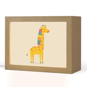 OnlyWow NOČNÁ LAMPA Žirafa - Dúhová hriva - béžová 20x15 cm vyobraziť