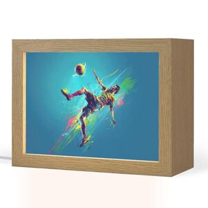 OnlyWow NOČNÁ LAMPA Futbalista - Farba strieka - Farebné - Lopta 20x15 cm vyobraziť