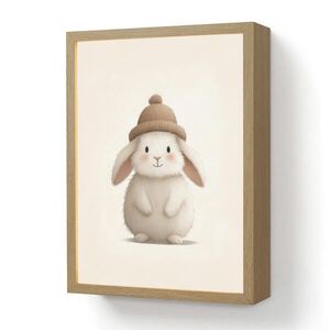 OnlyWow NÁSTENNÉ SVIETIDLO Králik - čiapka - uši - béžová 30x40 cm vyobraziť