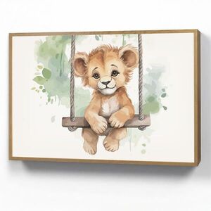 OnlyWow NOČNÁ LAMPA Lev - Zviera - Deti - Džungľa 100x70 cm vyobraziť