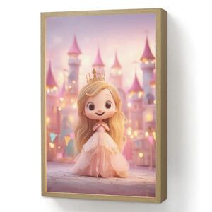 OnlyWow NOČNÁ LAMPA Princezná - ružová - hrad 40x60 cm vyobraziť