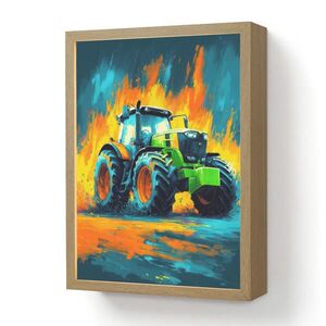 OnlyWow NÁSTENNÉ SVIETIDLO Abstrakt - Traktor - zelený 30x40 cm vyobraziť