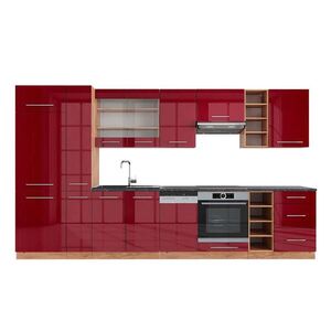Vicco KUCHYNSKÝ KÚT Fame-Line Bordeaux vysoký lesk/dub Goldkraft 355 cm , AP Antracit vyobraziť