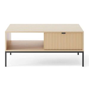Selsey KONFERENČNÝ stolík Vellore Dekor dub s čiernou podnožou 104 x 68 cm vyobraziť