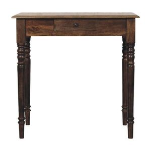 Artisan Furniture PÍSACÍ stôl v klasickej sivej povrchovej úprave, 1 zásuvka, hnedý vyobraziť