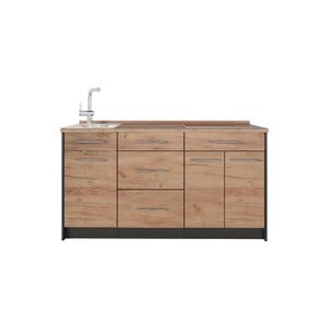 Vicco KUCHYNSKÝ BLOK Fame-Line, Dub Goldkraft/antracitová, 150 cm, AP Oak vyobraziť