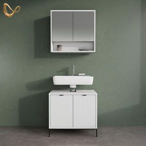 Livinity® SADA KÚPEĽŇOVÉHO NÁBYTKU ATERNO, biely, 2-dielna vyobraziť
