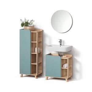 Livinity® SÚPRAVA KÚPEĽŇOVÉHO NÁBYTKU Marano, Modrošedá, 3-dielna vyobraziť