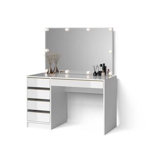 Livinity® TOALETNÝ STOLÍK Imola, biely/zlato, 120 cm so zrkadlom a LED svetelnou reťazou vyobraziť