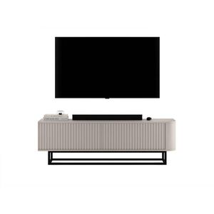 Meble Lindner TV STOLÍK Aurora kašmírový matný 140 cm s kovovým rámom vyobraziť
