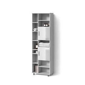 Livinity® KÚPEĽŇOVÁ SKRINKA Eisak Biely vysoký lesk 60 x 190 cm vyobraziť