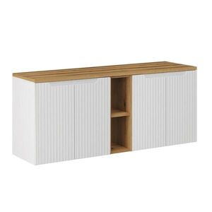 Petits-meubles SPODNÁ UMÝVADLOVÁ SKRINKA 140.4cm Riva Biela a drevo vyobraziť