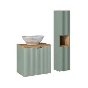 Petits-meubles KÚPEĽŇOVÝ NÁBYTOK 60cm Jade 2-dielna súprava Zelená a drevo vyobraziť