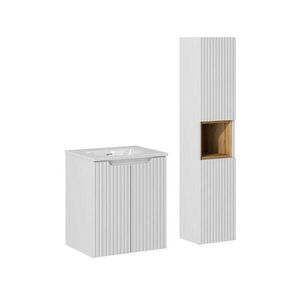 Petits-meubles KÚPEĽŇOVÝ NÁBYTOK 50cm Riva 2-dielna súprava Biela vyobraziť