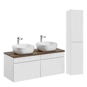 Petits-meubles KÚPEĽŇOVÝ NÁBYTOK 120cm Zelie 2-dielna súprava Biela vyobraziť