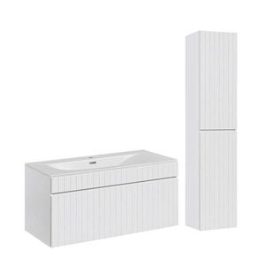 Petits-meubles KÚPEĽŇOVÝ NÁBYTOK 100cm Zelie 2-dielna súprava Biela vyobraziť