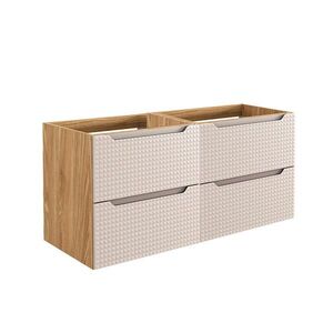 Petits-meubles SPODNÁ UMÝVADLOVÁ SKRINKA 120cm Mallory Béžová a drevo vyobraziť