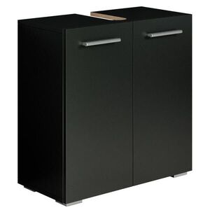 Badplaats SKRINKA POD UMÝVADLO Jupiter 2 dvere čierna - 60 x 30 x 60 cm vyobraziť